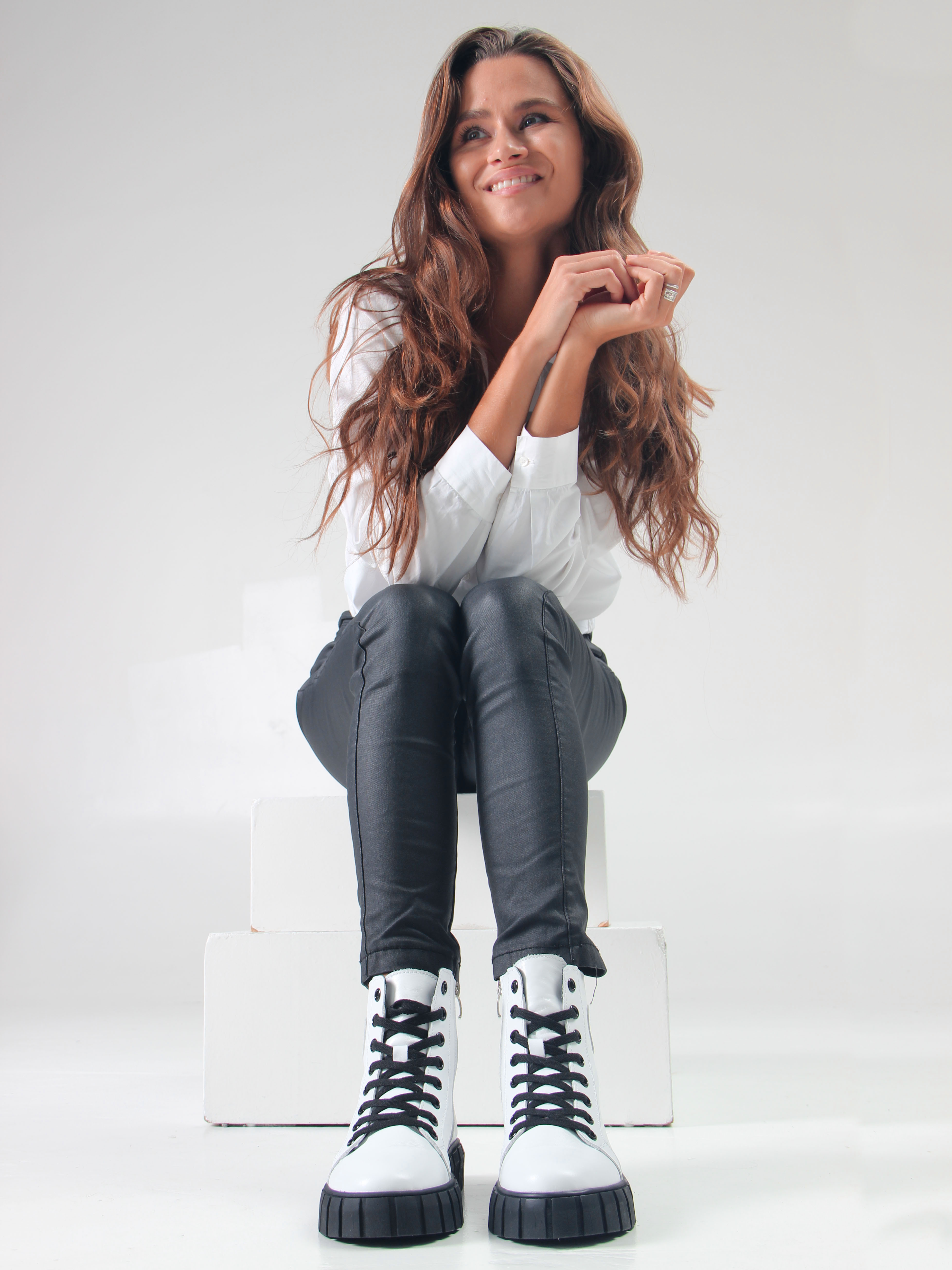 картинка Ботинки ED'ART 214.1918'bl. white от интернет магазина