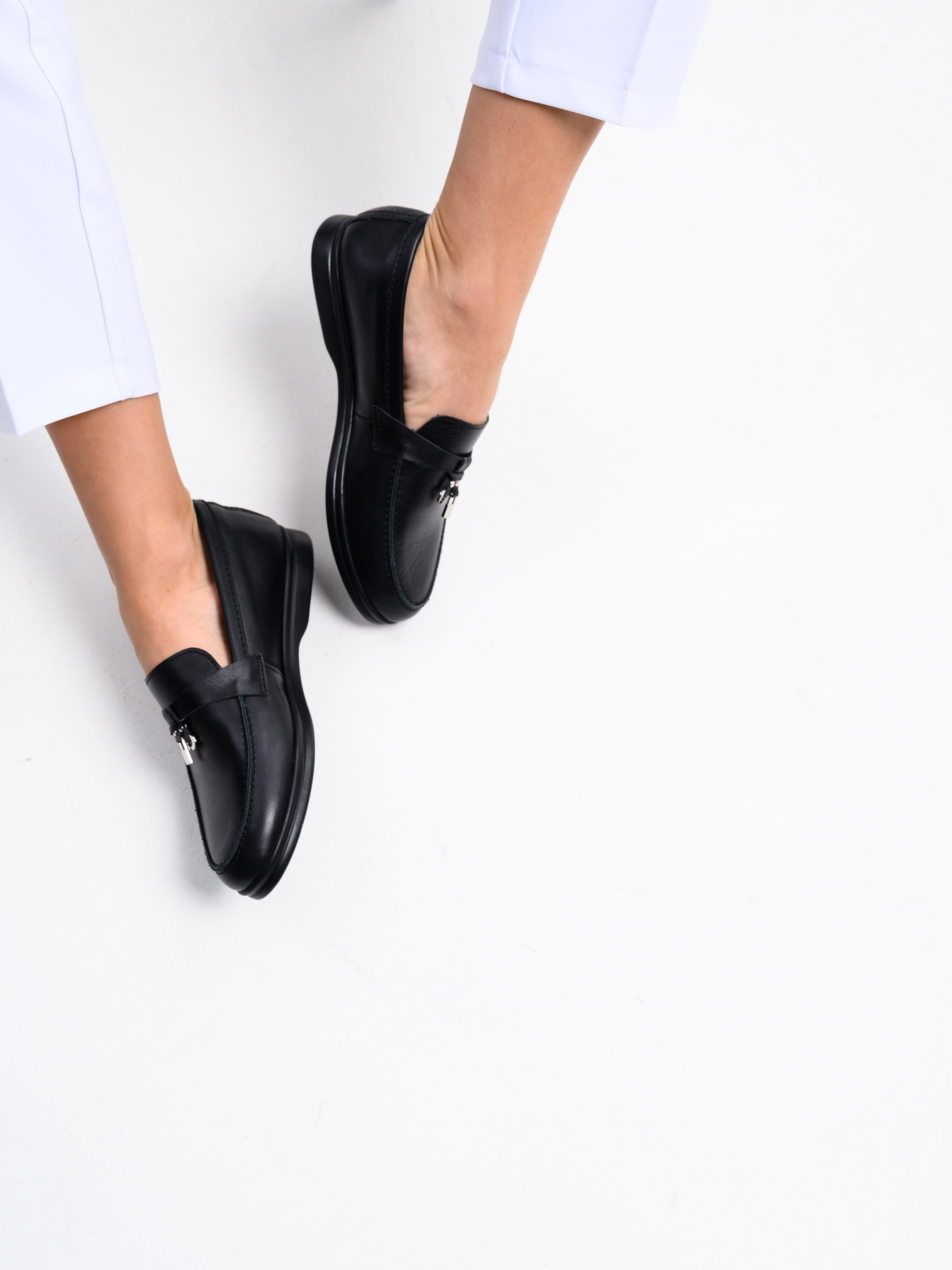 картинка Лоферы  ED'ART 170.2614'bl. Черный от интернет магазина