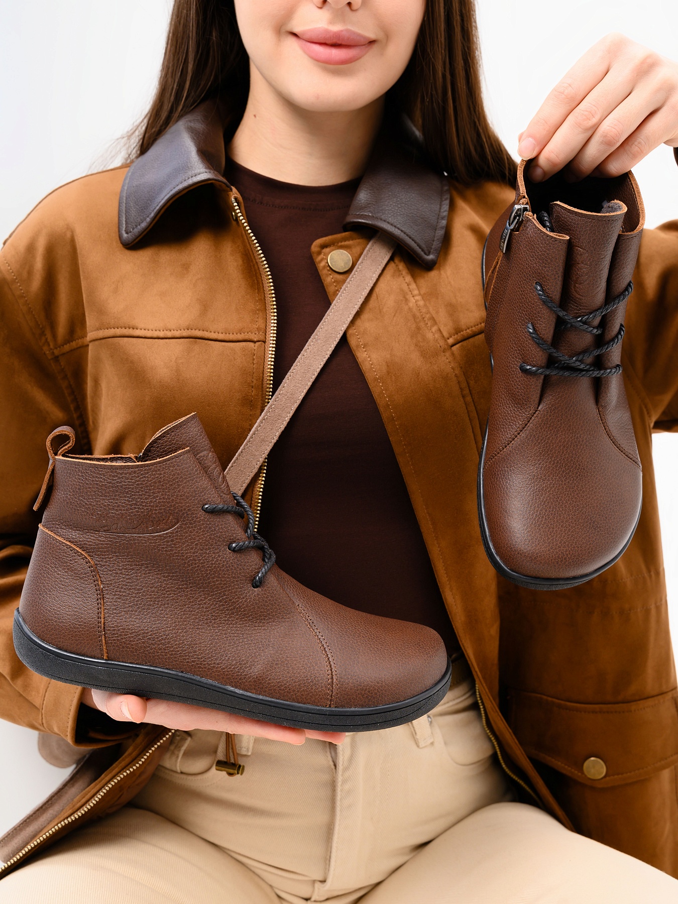 картинка Босоногие ботинки  ED'ART 352.NATA'bl.Светло-коричневая оттима от интернет магазина