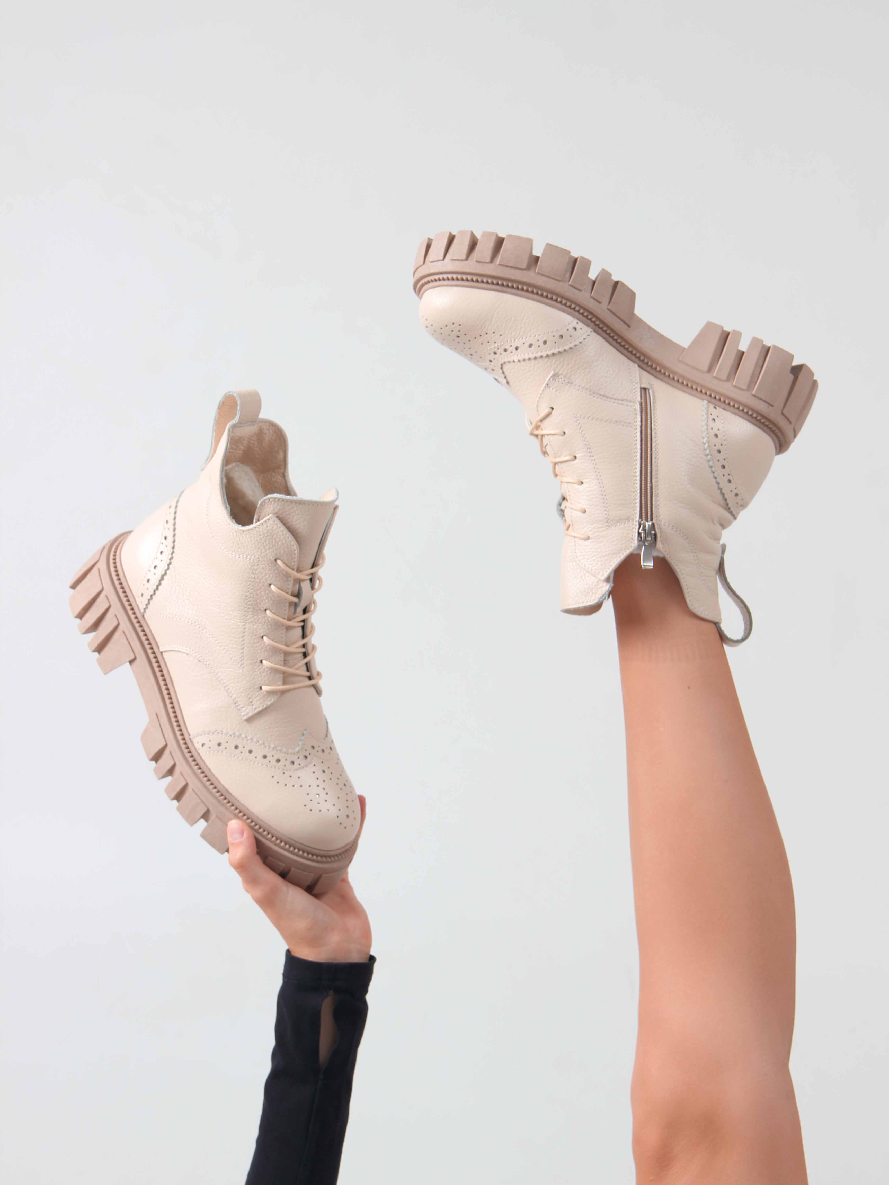 картинка Ботинки ED'ART 338.21153'be.Бежевый макс от интернет магазина