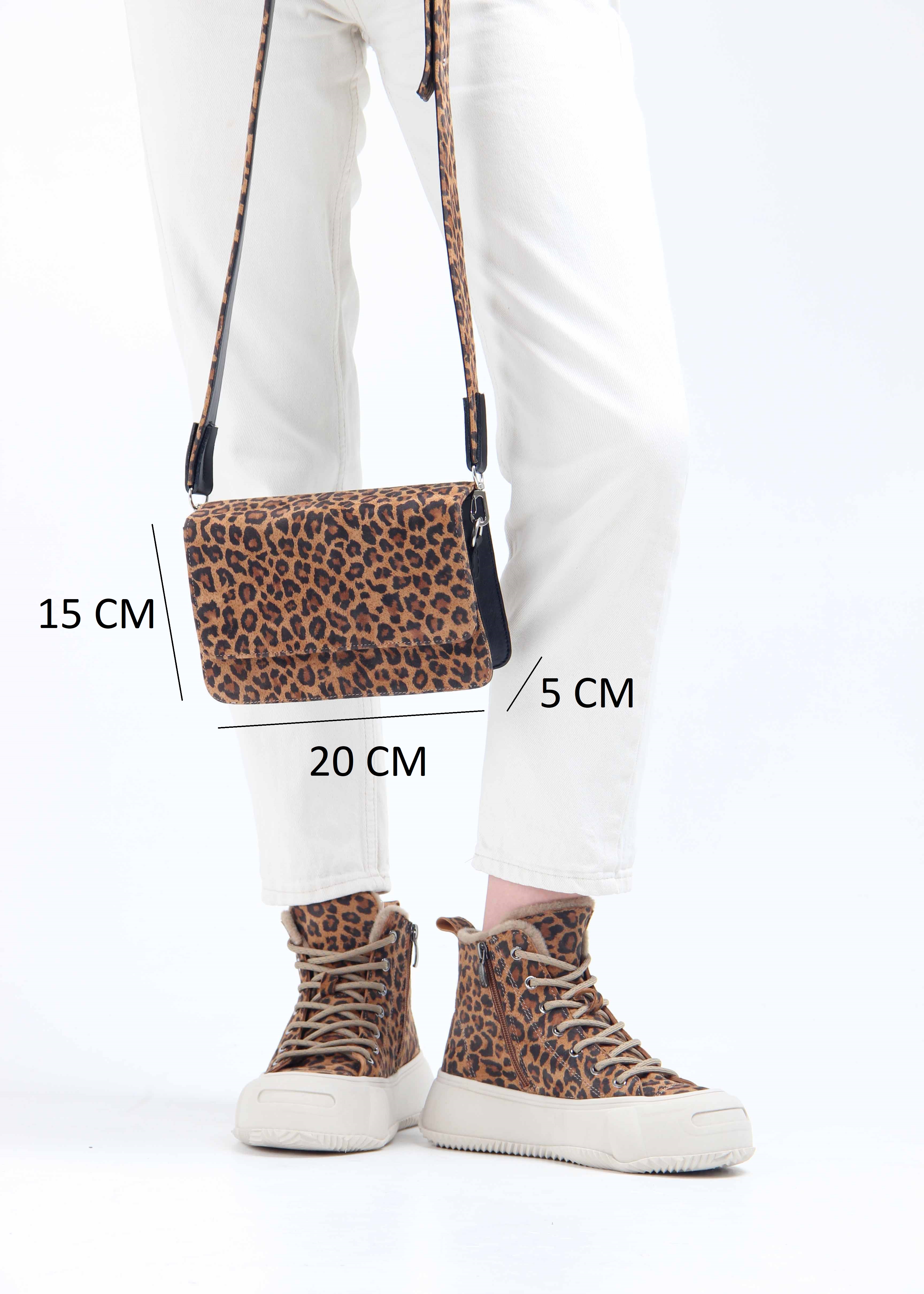 картинка Сумка-клатч ED'ART k08.коричневый леопард от интернет магазина