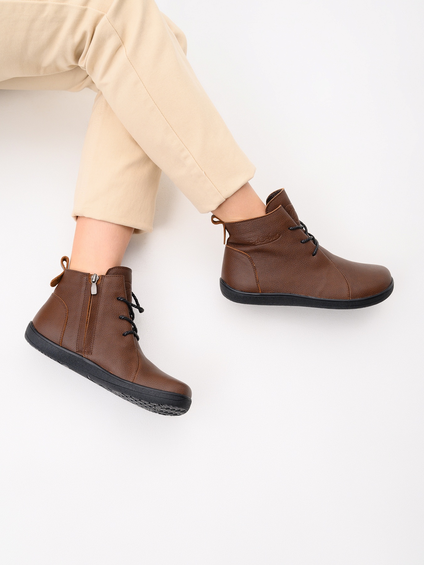 картинка Босоногие ботинки  ED'ART 352.NATA'bl.Светло-коричневая оттима от интернет магазина