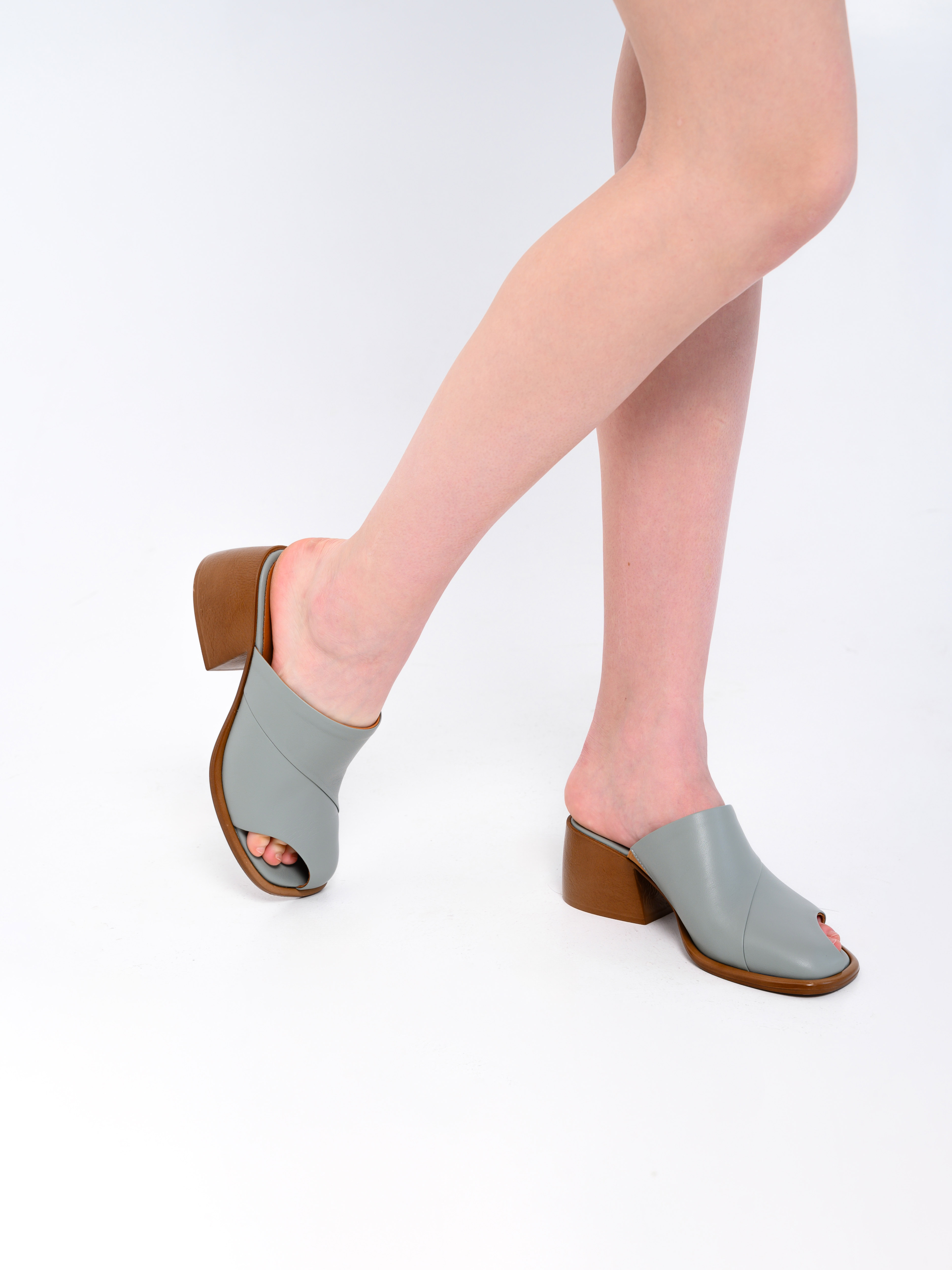 картинка Сабо ED'ART 5300.23663'be. Авокадо лион+коричневый от интернет магазина