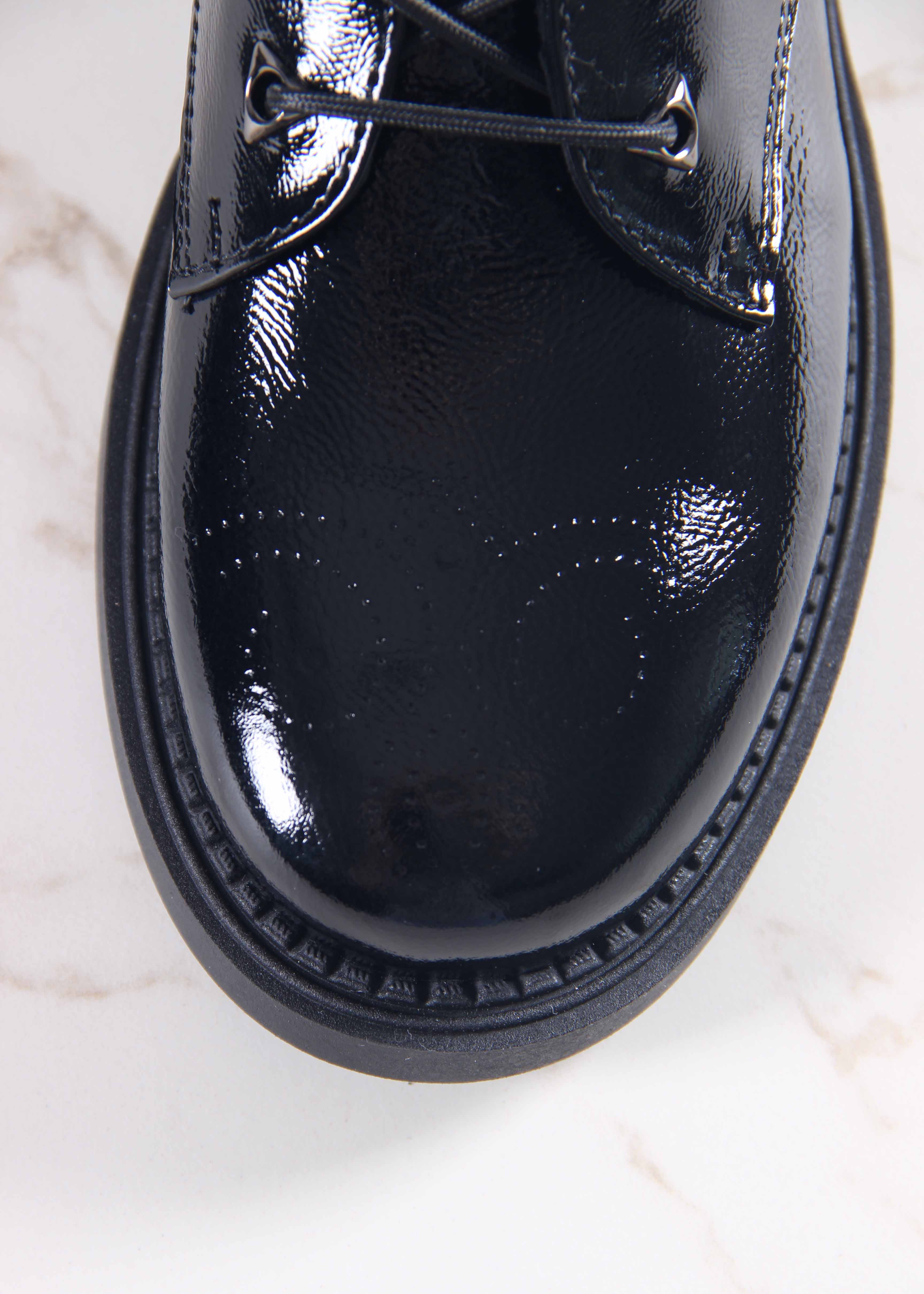 картинка Туфли полуботинки ED'ART 105.2693.bl. Черный наплак от интернет магазина