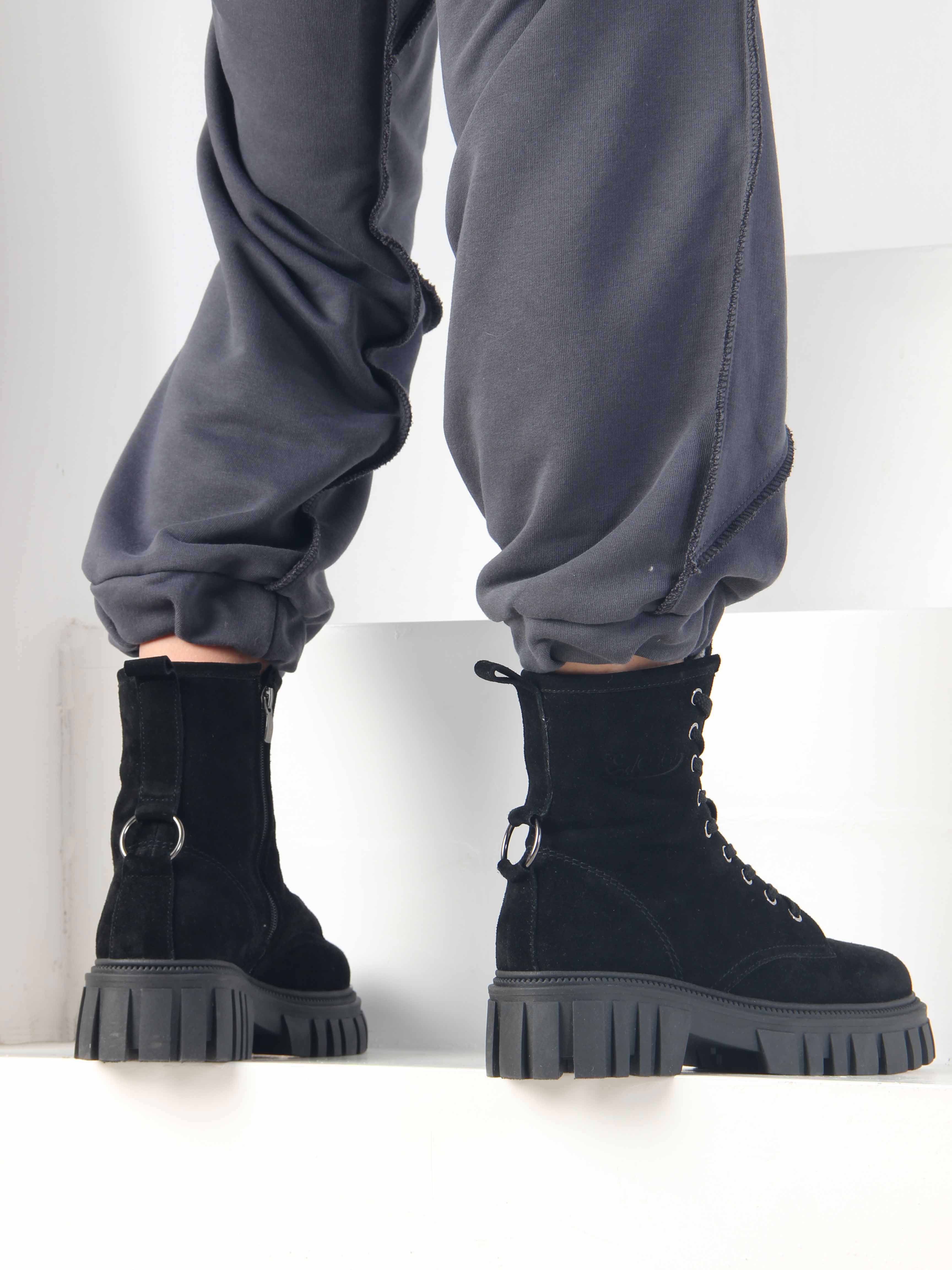 картинка Ботинки ED'ART 329.21153'bl. черный замша от интернет магазина