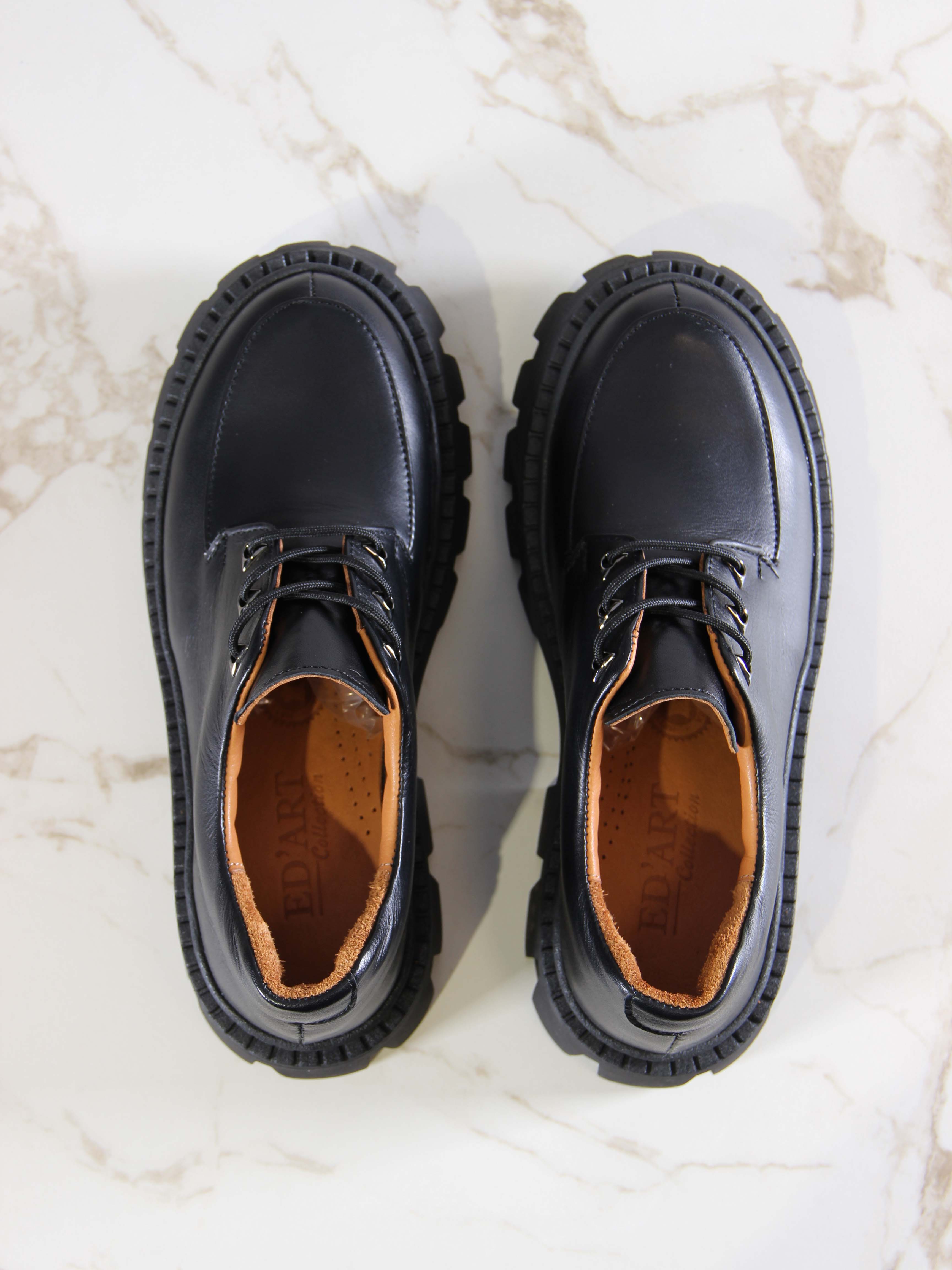 картинка Туфли полуботинки ED'ART 202.чанки'bl. black от интернет магазина