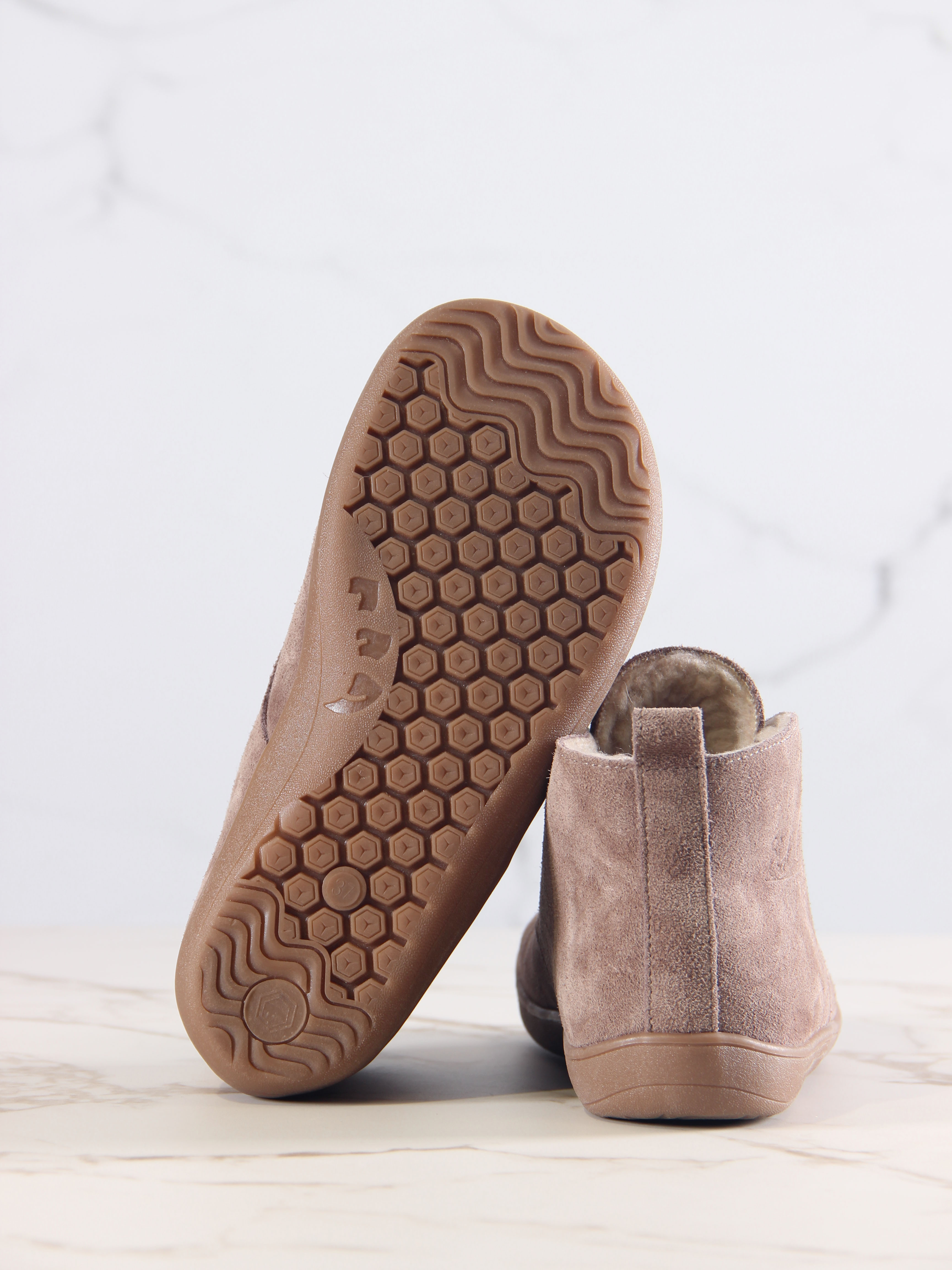 картинка Босоногие ботинки  ED'ART 208.NATA'br.Капучино замша от интернет магазина