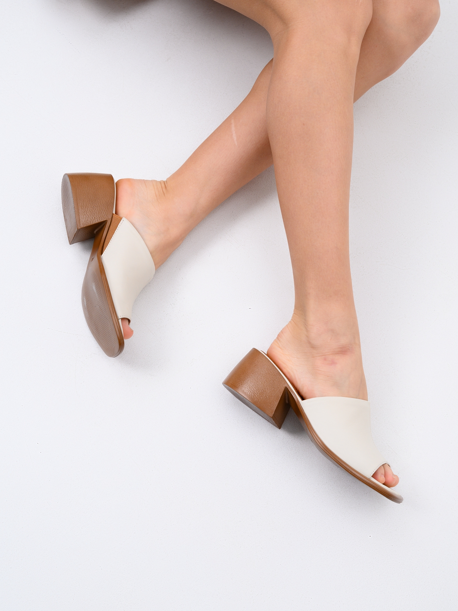 картинка Босоножки ED'ART 4012.23663'br. Бежевый+ коричневый от интернет магазина