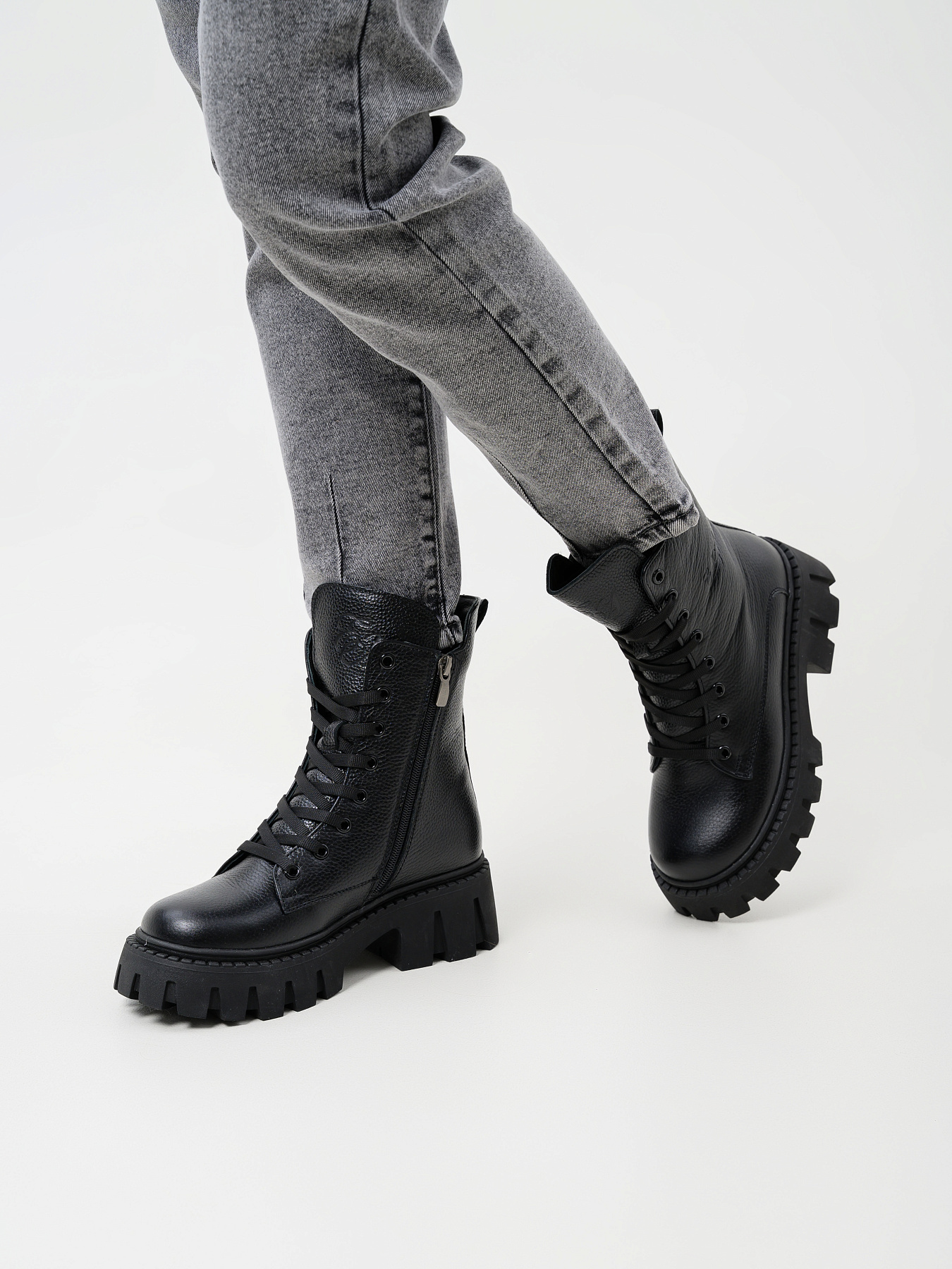 картинка Ботинки ED'ART 346.чанки'bl. Черный макс от интернет магазина