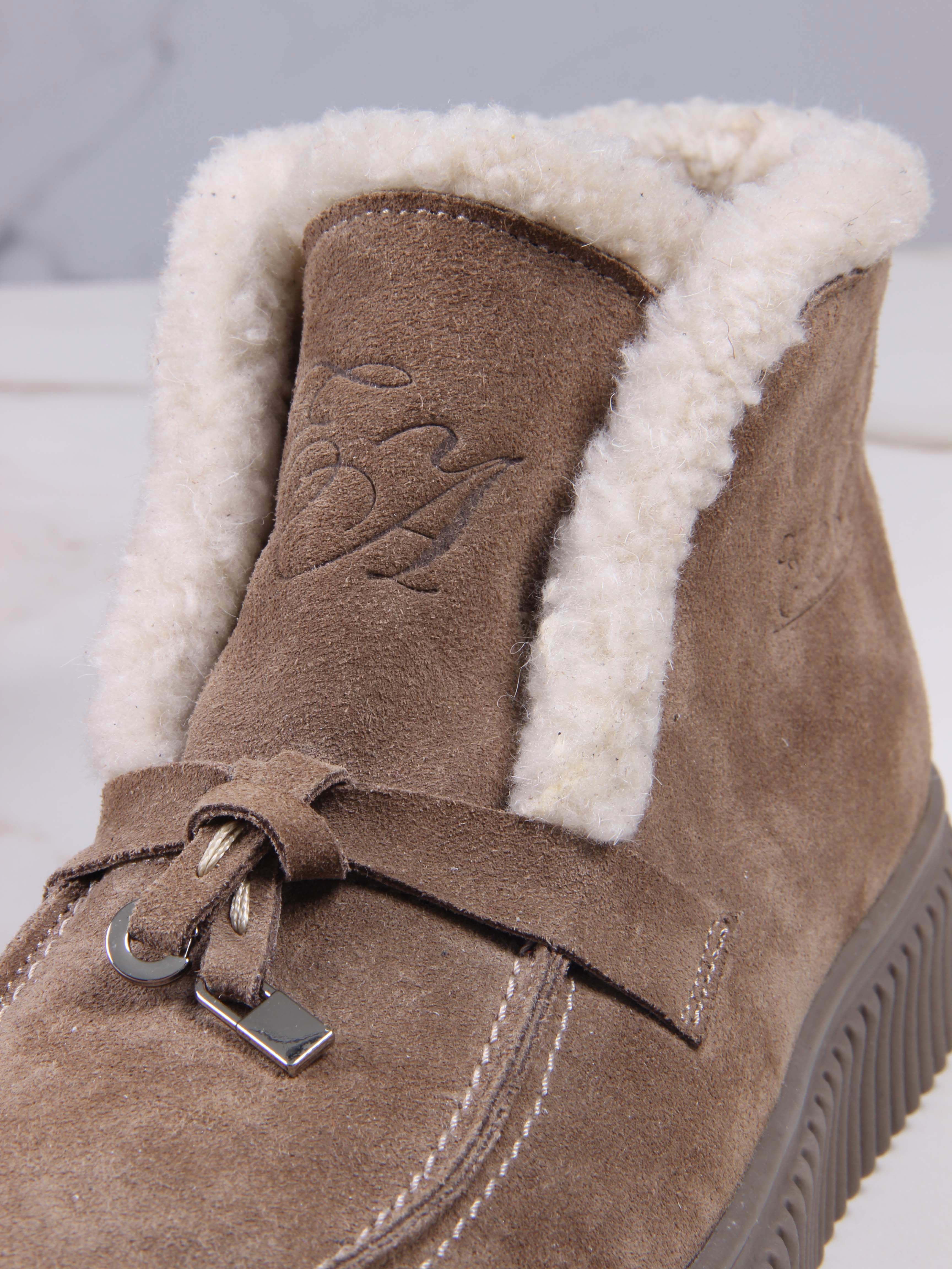 картинка Ботинки ED'ART 307.от11'br. коричневый капучино замша от интернет магазина