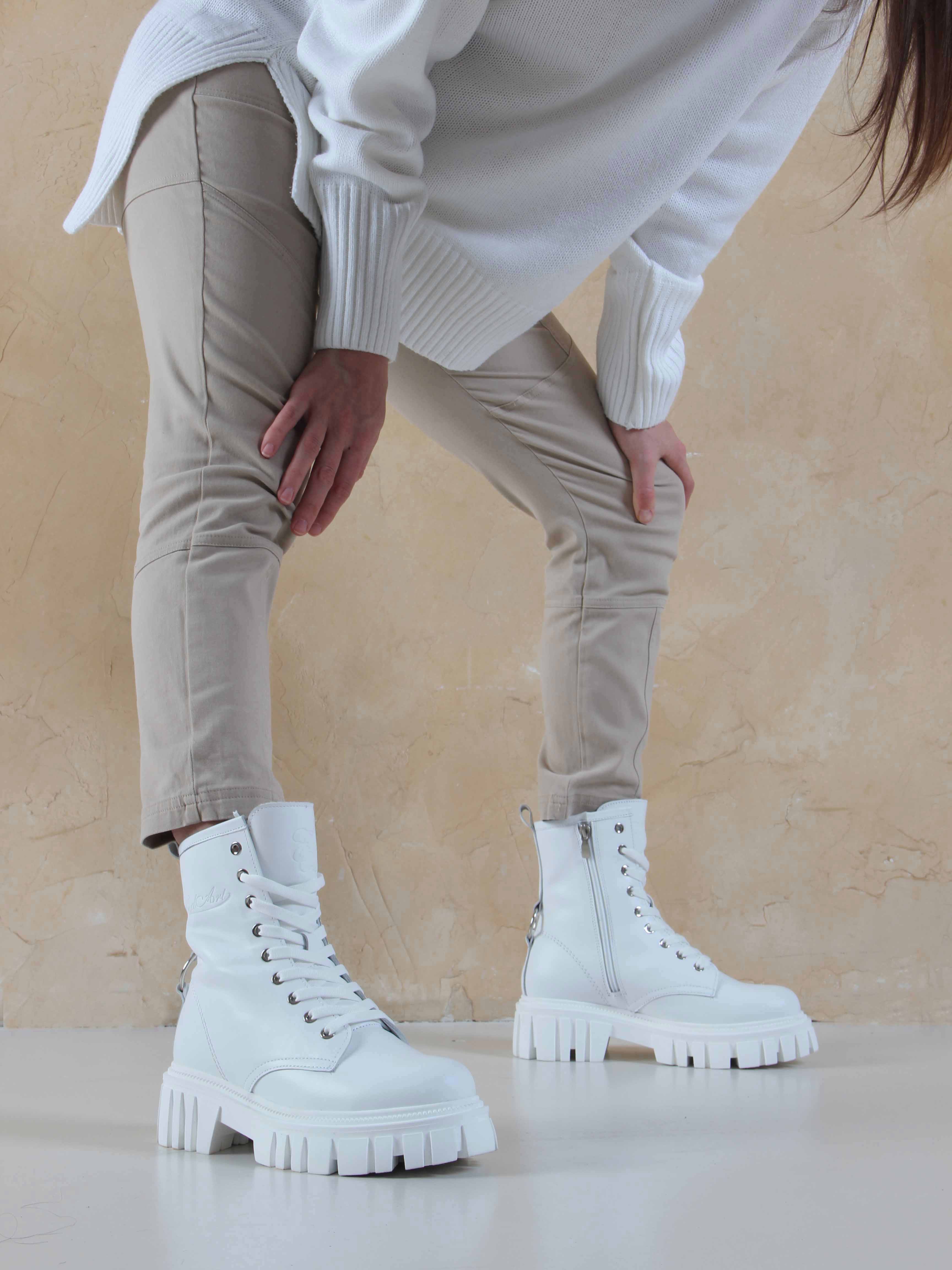 картинка Ботинки ED'ART 329.21153'w. белые от интернет магазина