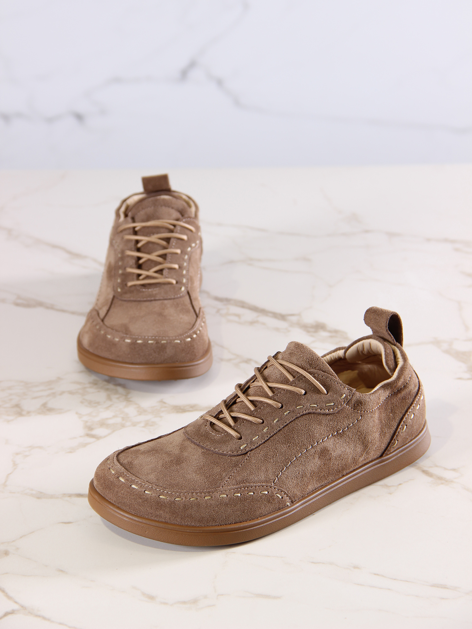 картинка Сникерины ED'ART 178.асти"br.Серо-коричневая замша от интернет магазина