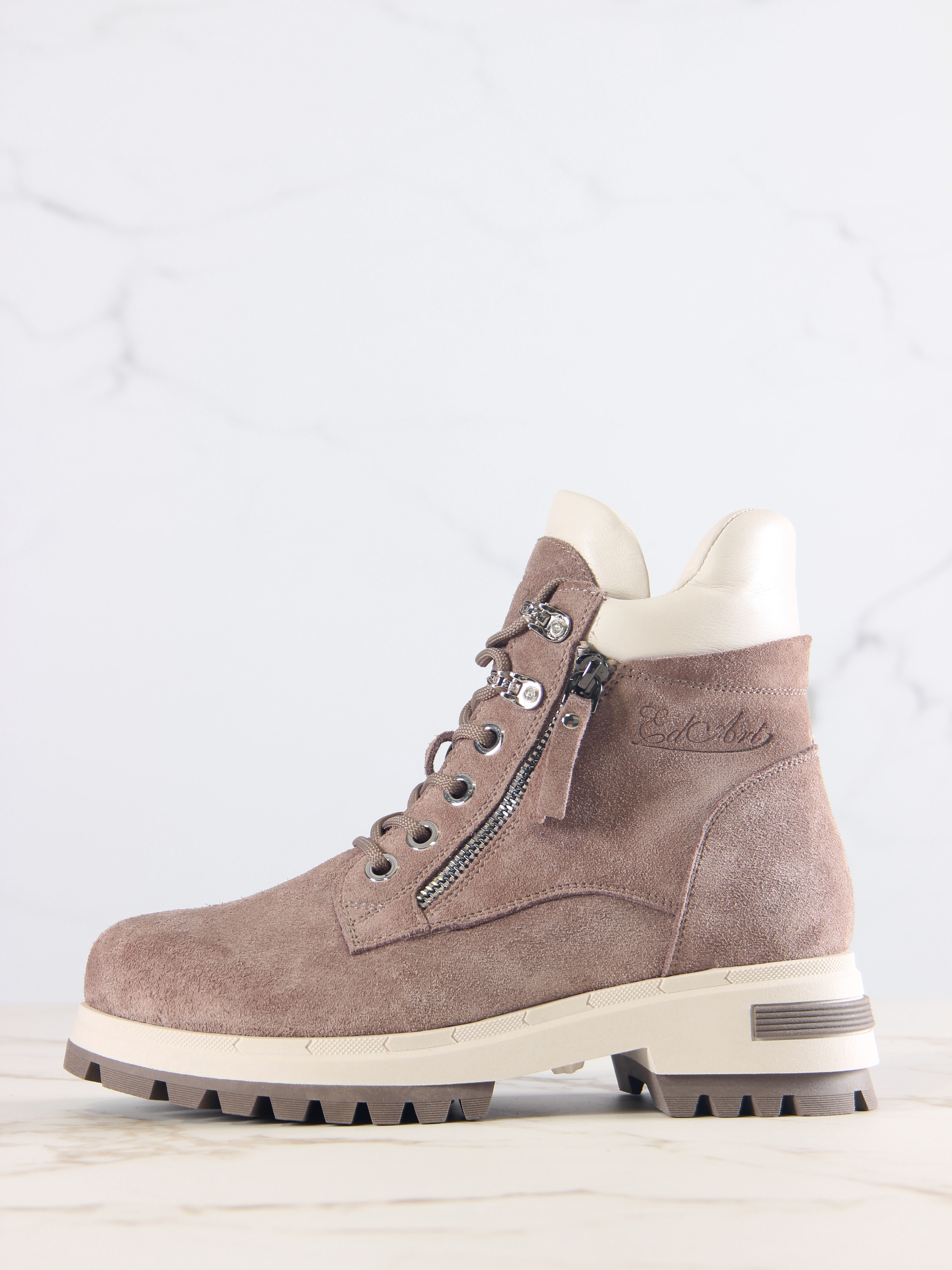 картинка Ботинки ED'ART 261.uno9'br. Капучино замша+бежевый от интернет магазина