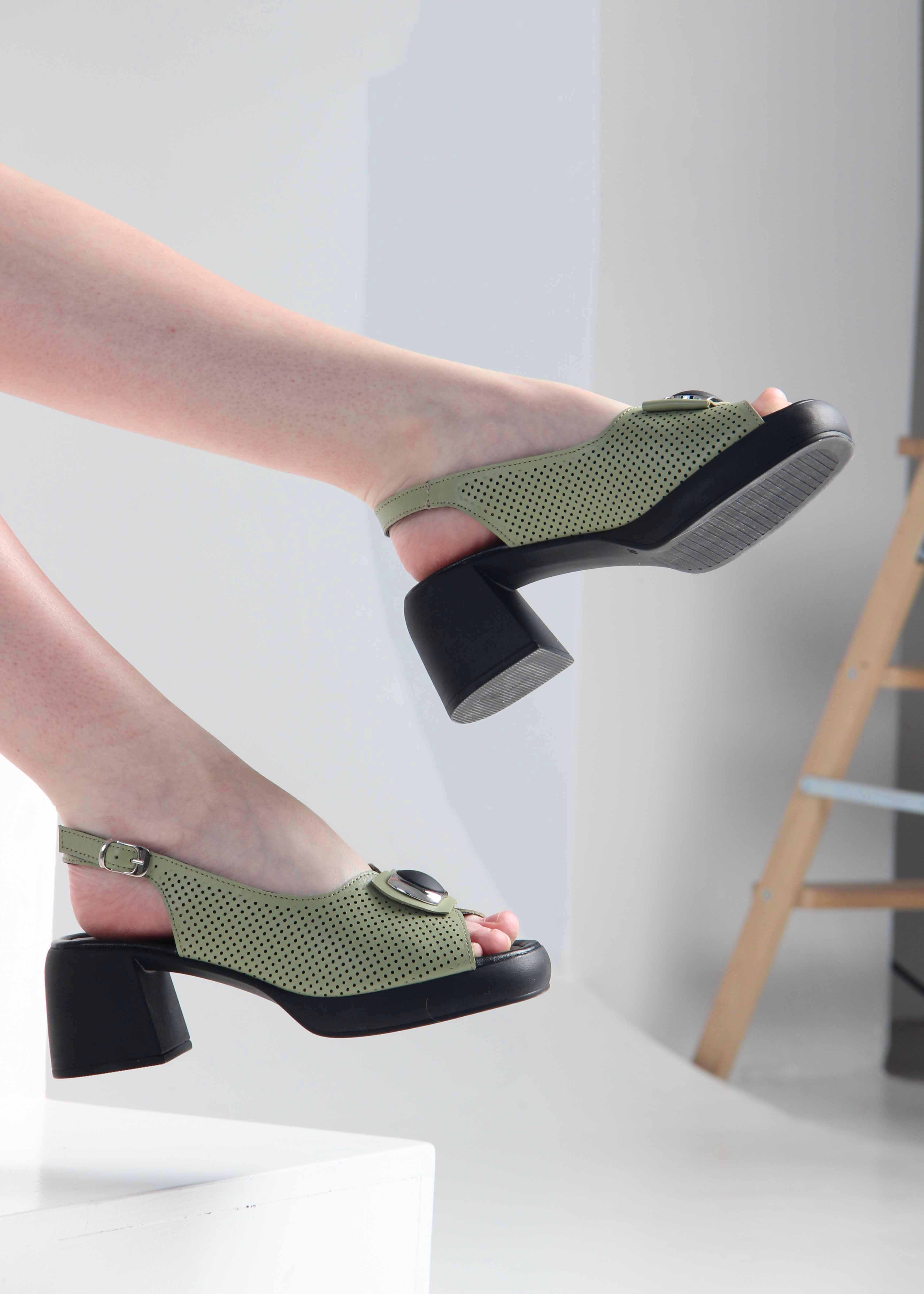 картинка Босоножки ED'ART 5030.Р.24191'bl.Авокадо  от интернет магазина