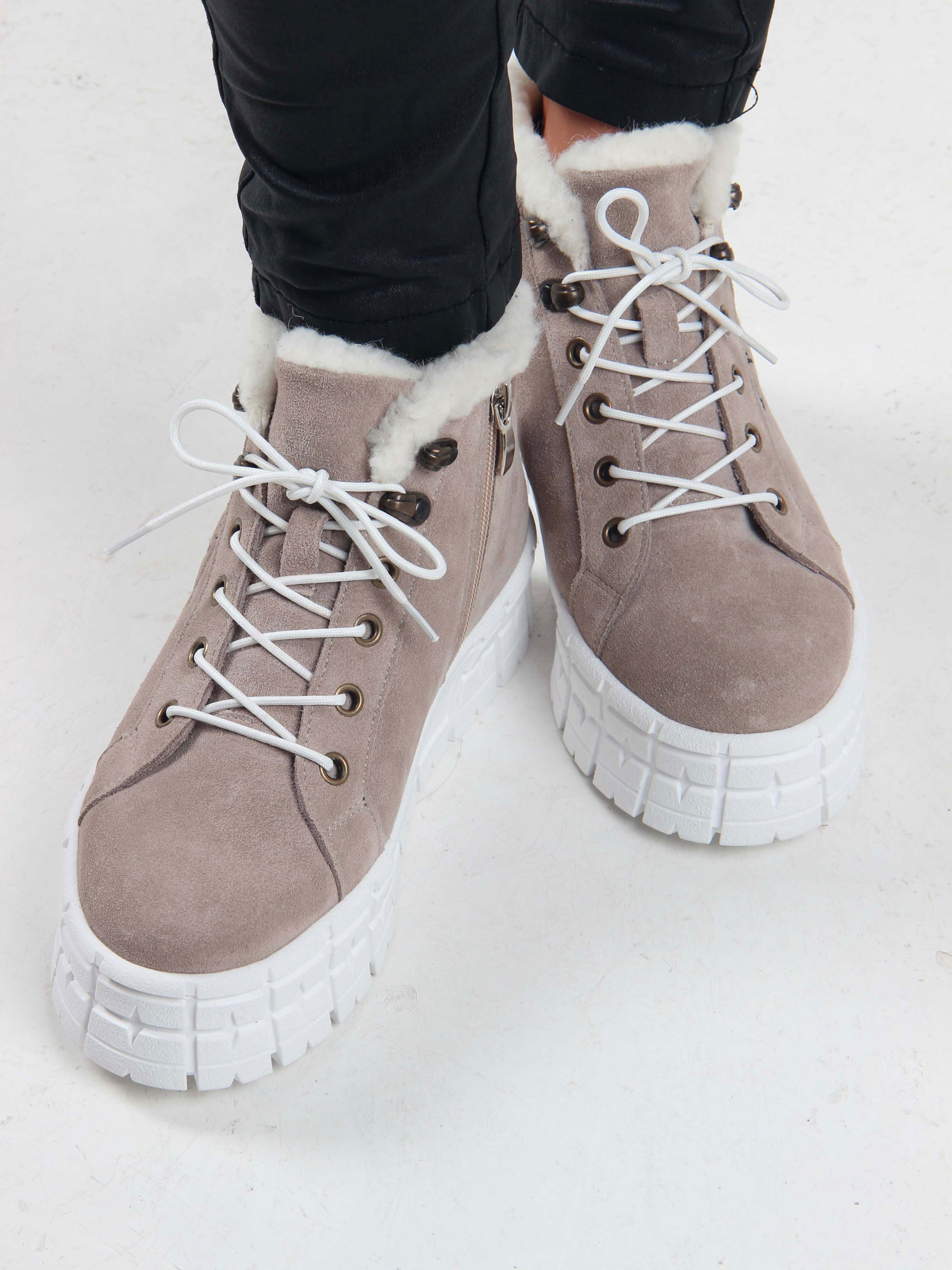 картинка Ботинки ED'ART 243.212131'w. каменный замша от интернет магазина