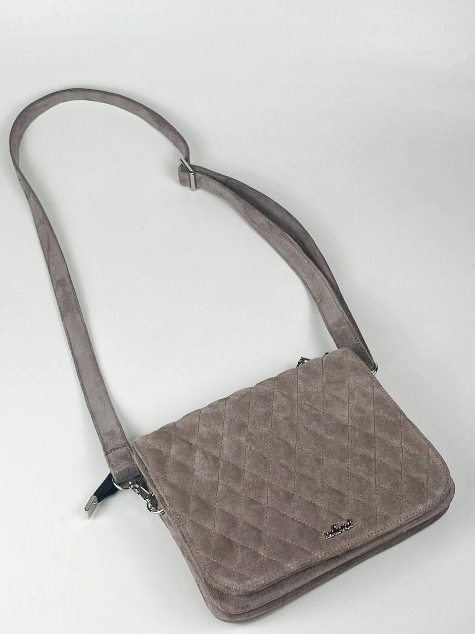 картинка Сумка-клатч ED'ART s04.капучино замша от интернет магазина