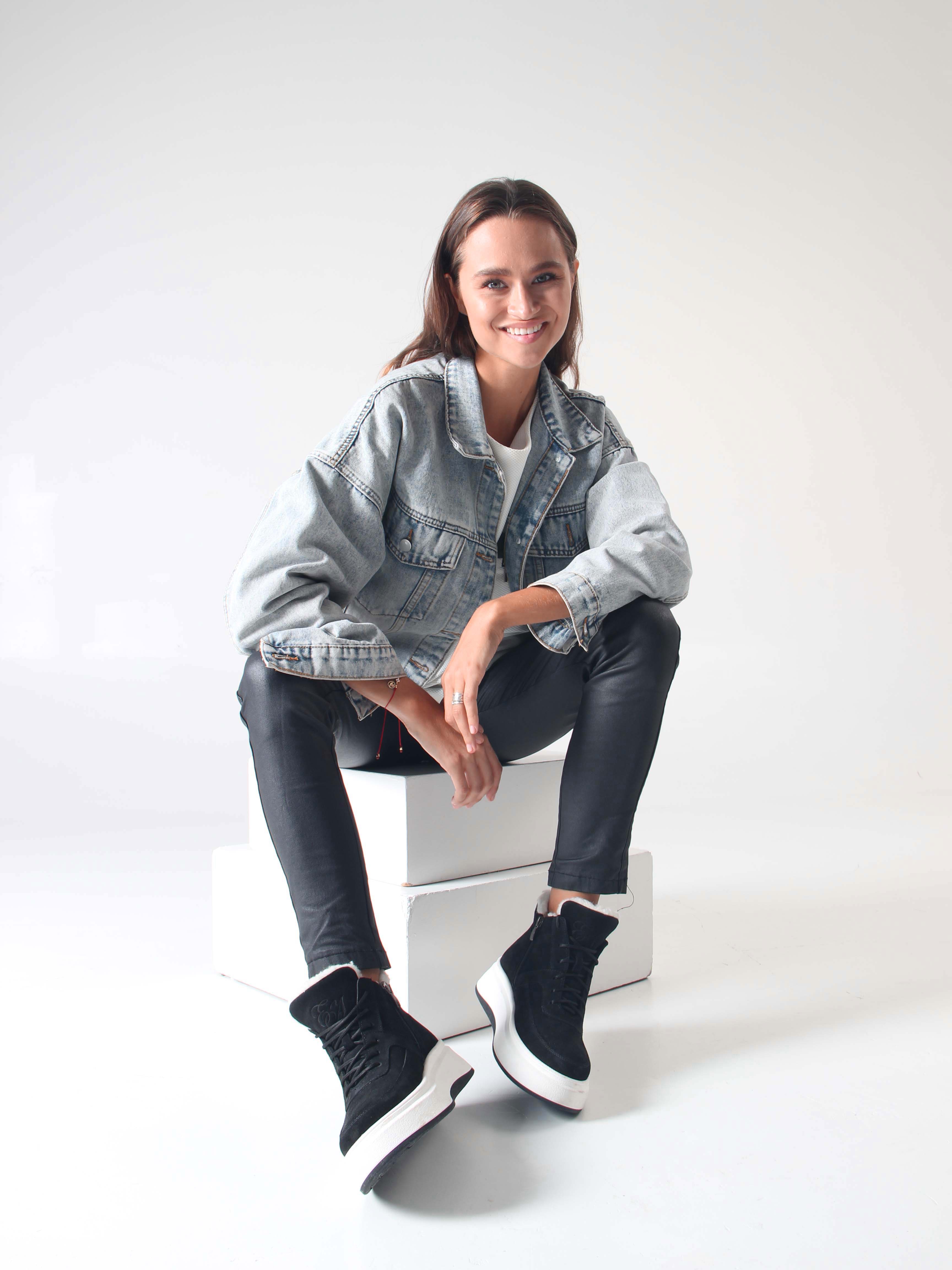 картинка Ботинки ED'ART 260.windy'w. черный замш от интернет магазина