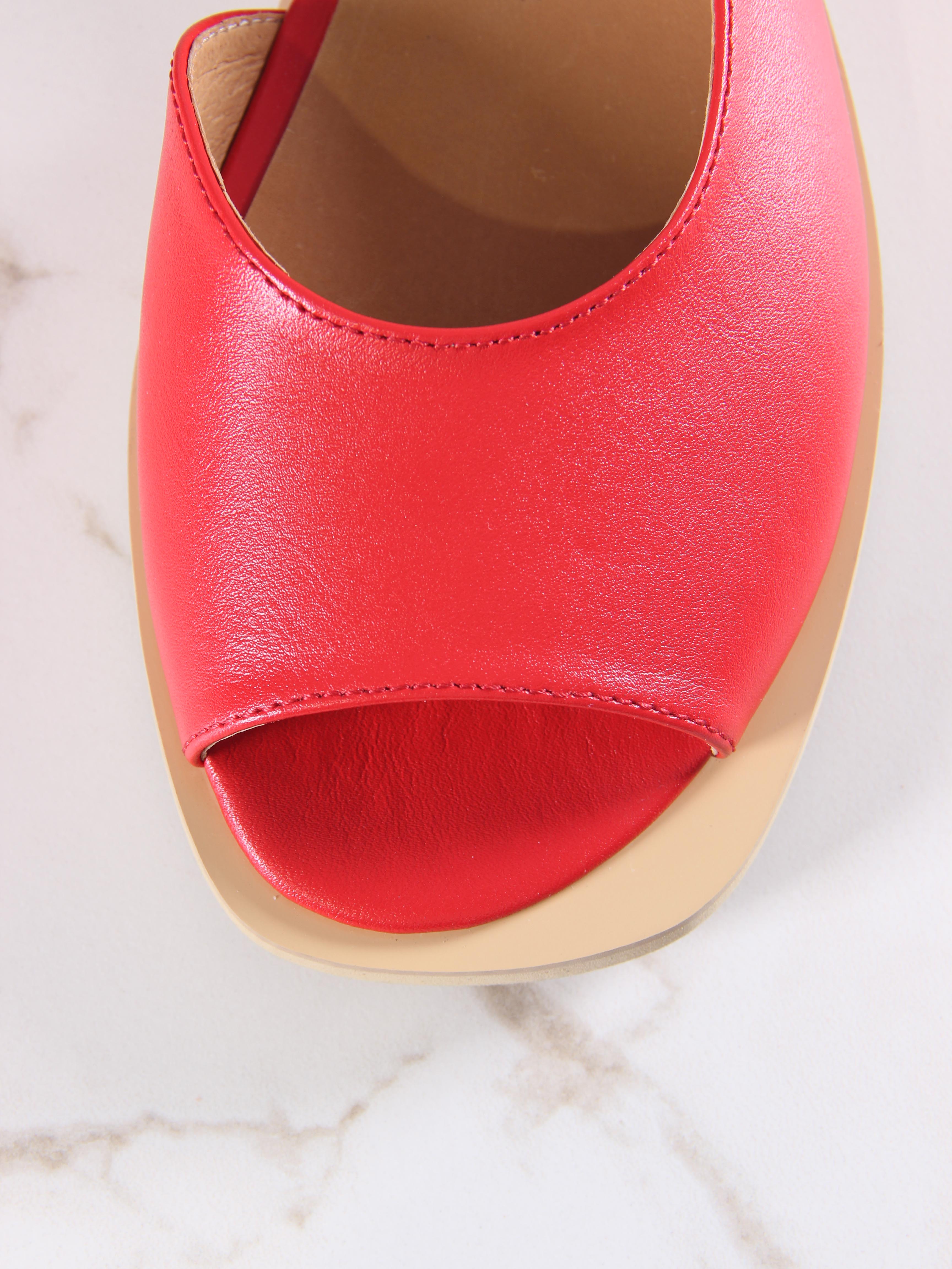 картинка Босоножки ED'ART 1040.110Z'be. Красный от интернет магазина