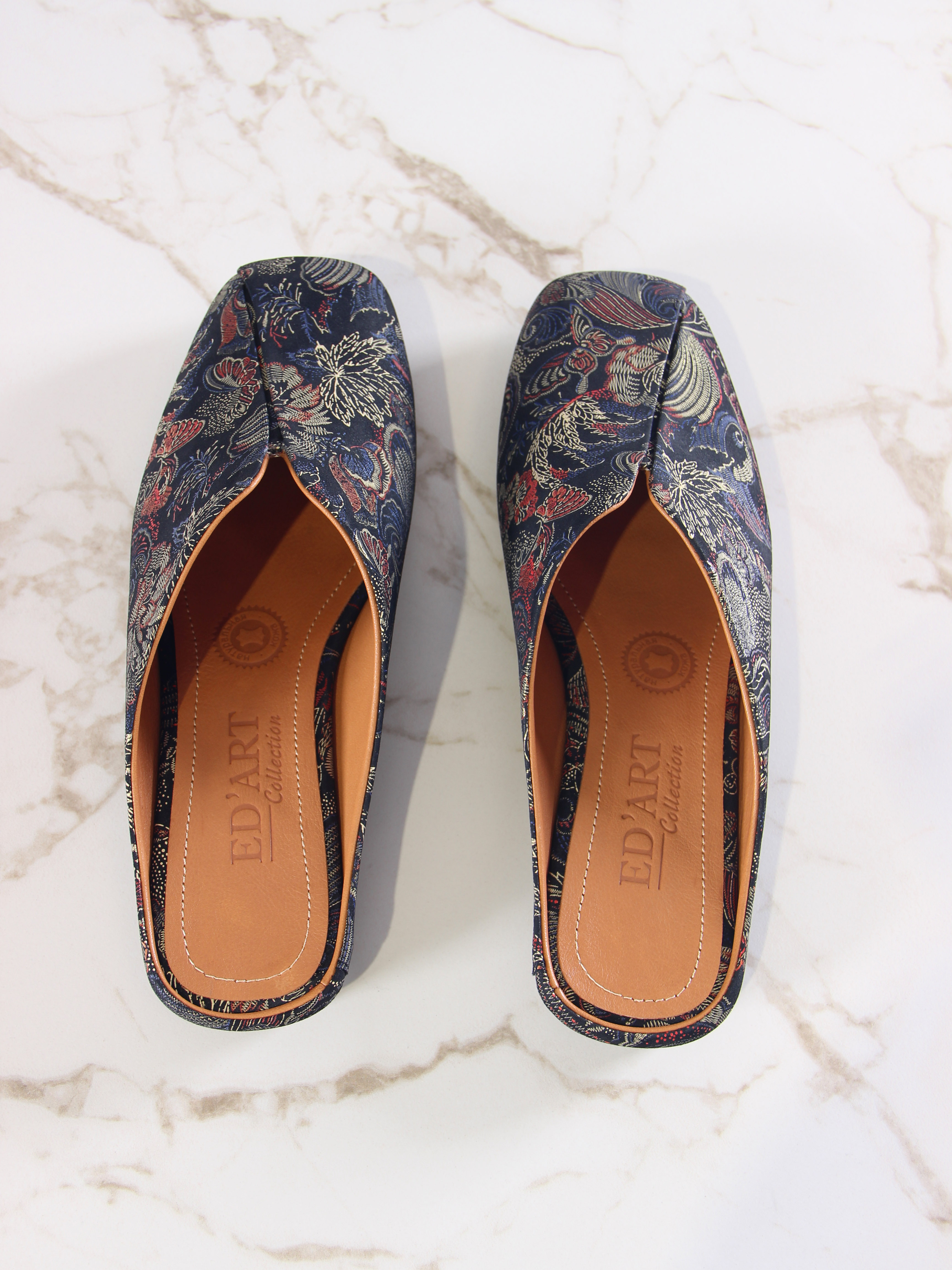 картинка Мюли ED'ART 1007.тунит205'bl. Черный феникс от интернет магазина