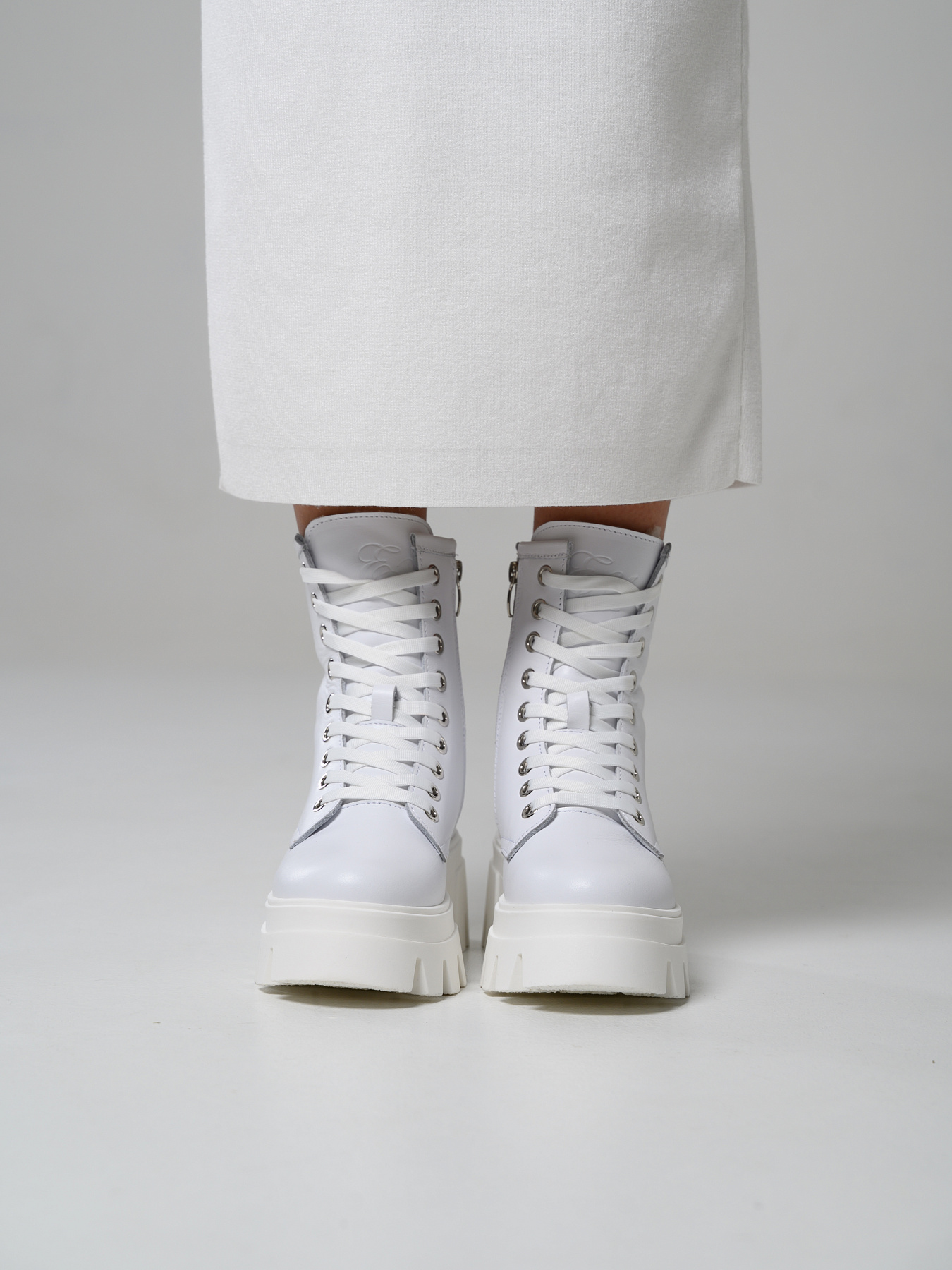 картинка Ботинки ED'ART 329.зиплайн'w. белый от интернет магазина