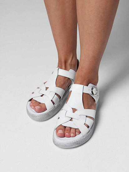 картинка Босоножки ED'ART 2028.2530'w. Белый от интернет магазина
