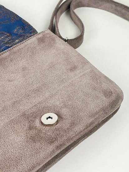 картинка Сумка-клатч ED'ART s04.капучино замша от интернет магазина