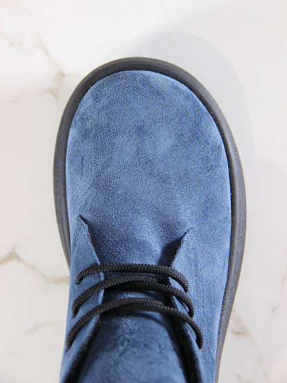 картинка Ботинки  ED'ART 308.927'bl.Синяя замша от интернет магазина