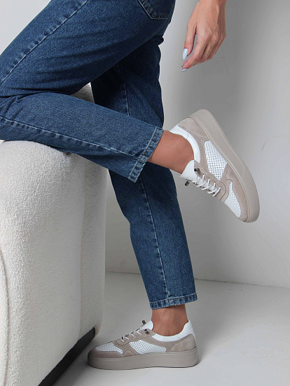 картинка Кеды ED'ART 149.LusiR2'la. Белый бежевый от интернет магазина