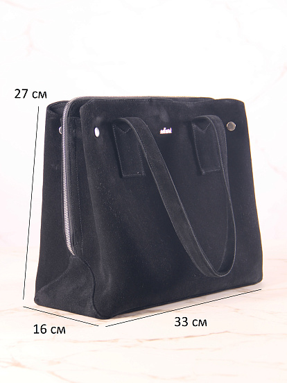 картинка Сумка ED`ART S05.черная замша от интернет магазина
