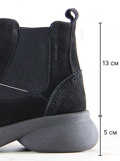 картинка Челси ED'ART 332.927'bl. Черная замша от интернет магазина