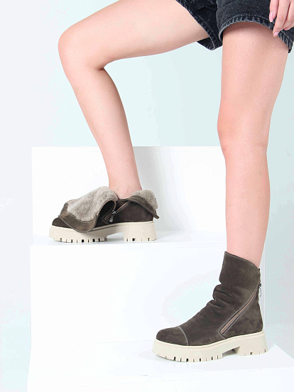 картинка Ботинки ED'ART 233.2094'be. хаки от интернет магазина