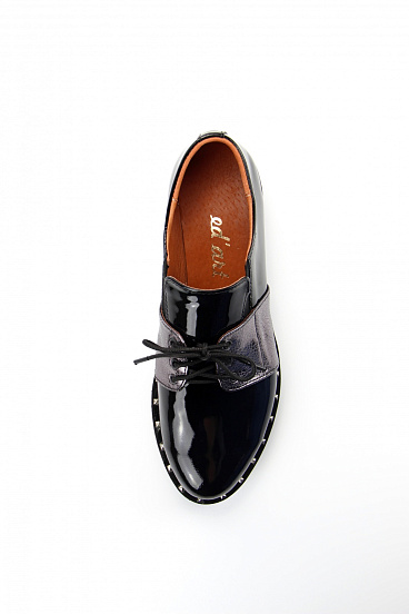 картинка Туфли полуботинки ED'ART 111.sigma/pyr'bl.laq от интернет магазина