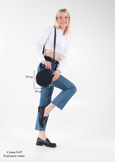 картинка Лоферы туфли ED'ART 175.патриция'bl. черный от интернет магазина