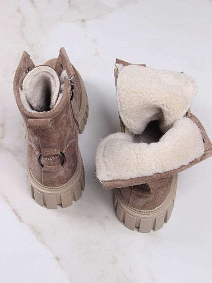 картинка Ботинки ED'ART 329.21153'bе. серо коричневый замша от интернет магазина