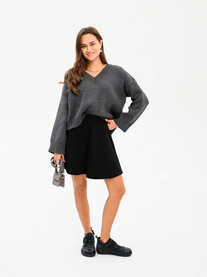 картинка Босоногие ботинки  ED'ART 206.NATA'bl.Черная кожа+черный джангл от интернет магазина