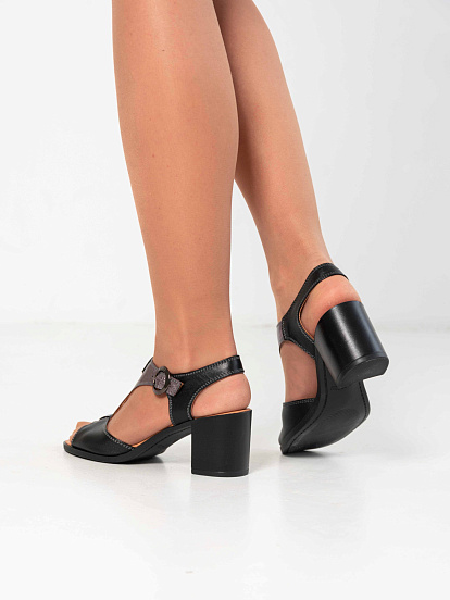 картинка Босоножки ED'ART 6001.624'bl. Никель от интернет магазина