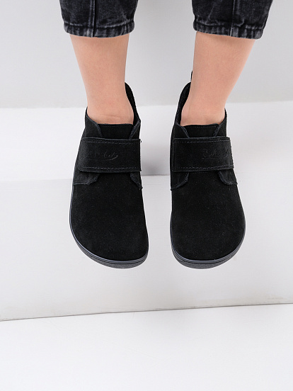 картинка Босоногие ботинки  ED'ART 209.NATA'bl.Черная замша от интернет магазина