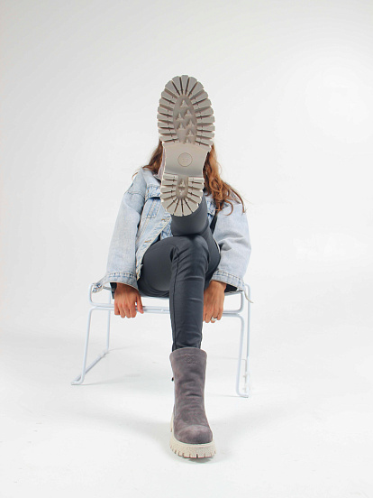 картинка Ботинки ED'ART 233.1541'be. Серый замок от интернет магазина