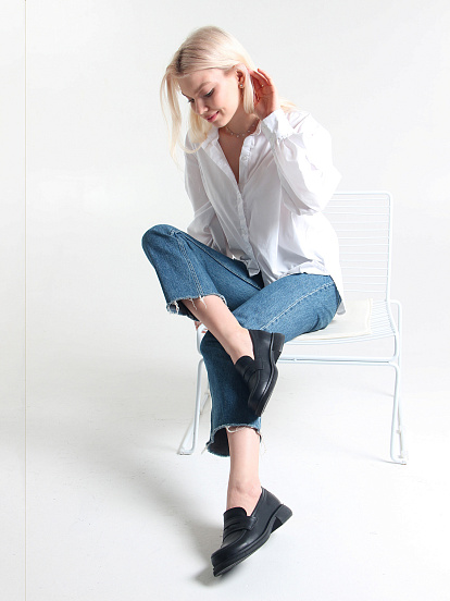 картинка Лоферы туфли ED'ART 175.патриция'bl. черный от интернет магазина