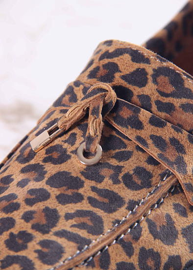 картинка Лоферы туфли ED'ART 170.2614'bl. коричневый леопард от интернет магазина