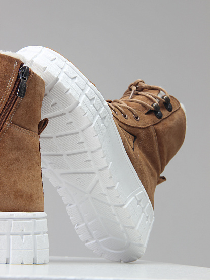 картинка Ботинки ED'ART 216.212131'w. светло-коричневый замша от интернет магазина