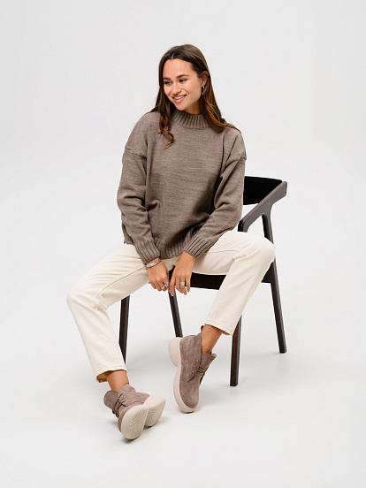 картинка Ботинки ED'ART 308.927'be. капучино замша от интернет магазина