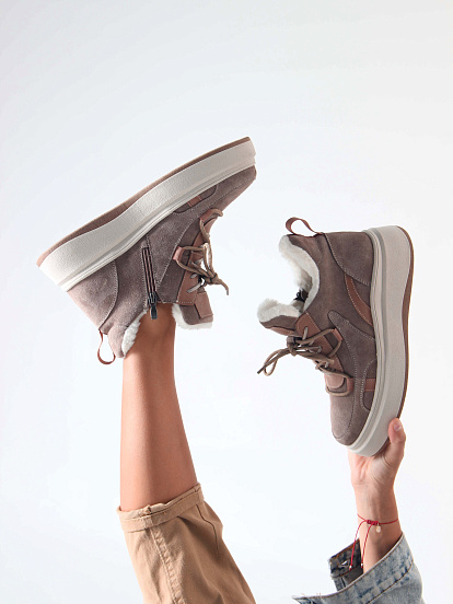 картинка Ботинки ED'ART 229.windy'be. Капучино замша от интернет магазина