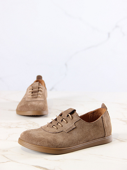 картинка Туфли ED'ART 185.асти'br.Серо-коричневая замша от интернет магазина