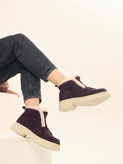 картинка Ботинки ED'ART 307.florida 'be.сливовая замша от интернет магазина