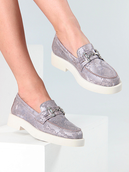 картинка Лоферы туфли ED'ART 174.1593'be.Мутон мамба от интернет магазина