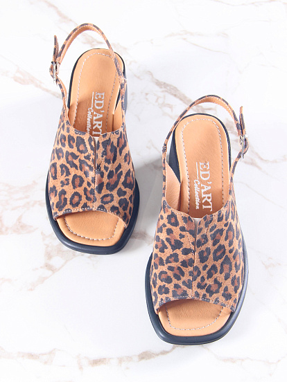 картинка Босоножки ED'ART 5031.23663'bl. коричневый леопард от интернет магазина
