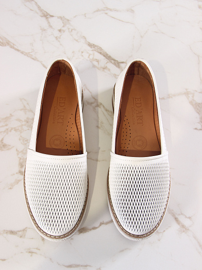 картинка Лоферы ED'ART 110.rose'be.Бежевый от интернет магазина