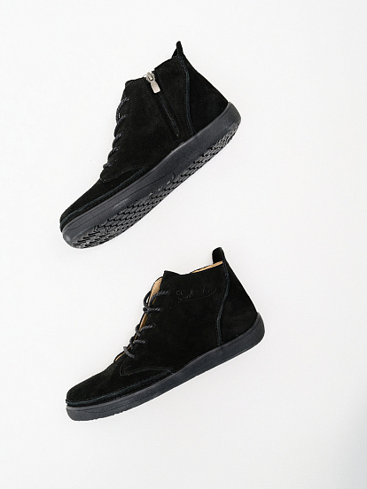 картинка Босоногие ботинки  ED'ART 210.NATA'bl.Черная замша от интернет магазина