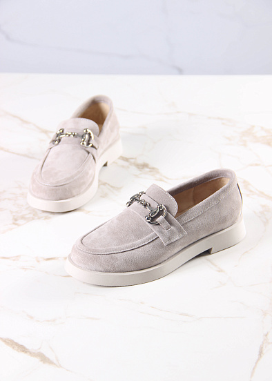 картинка Лоферы туфли ED'ART 172.1841'be. каменная замша от интернет магазина